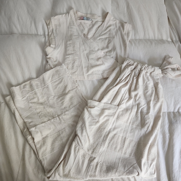 Free People Beach Island Set Size Med Beige/cream - Picture 2 of 12